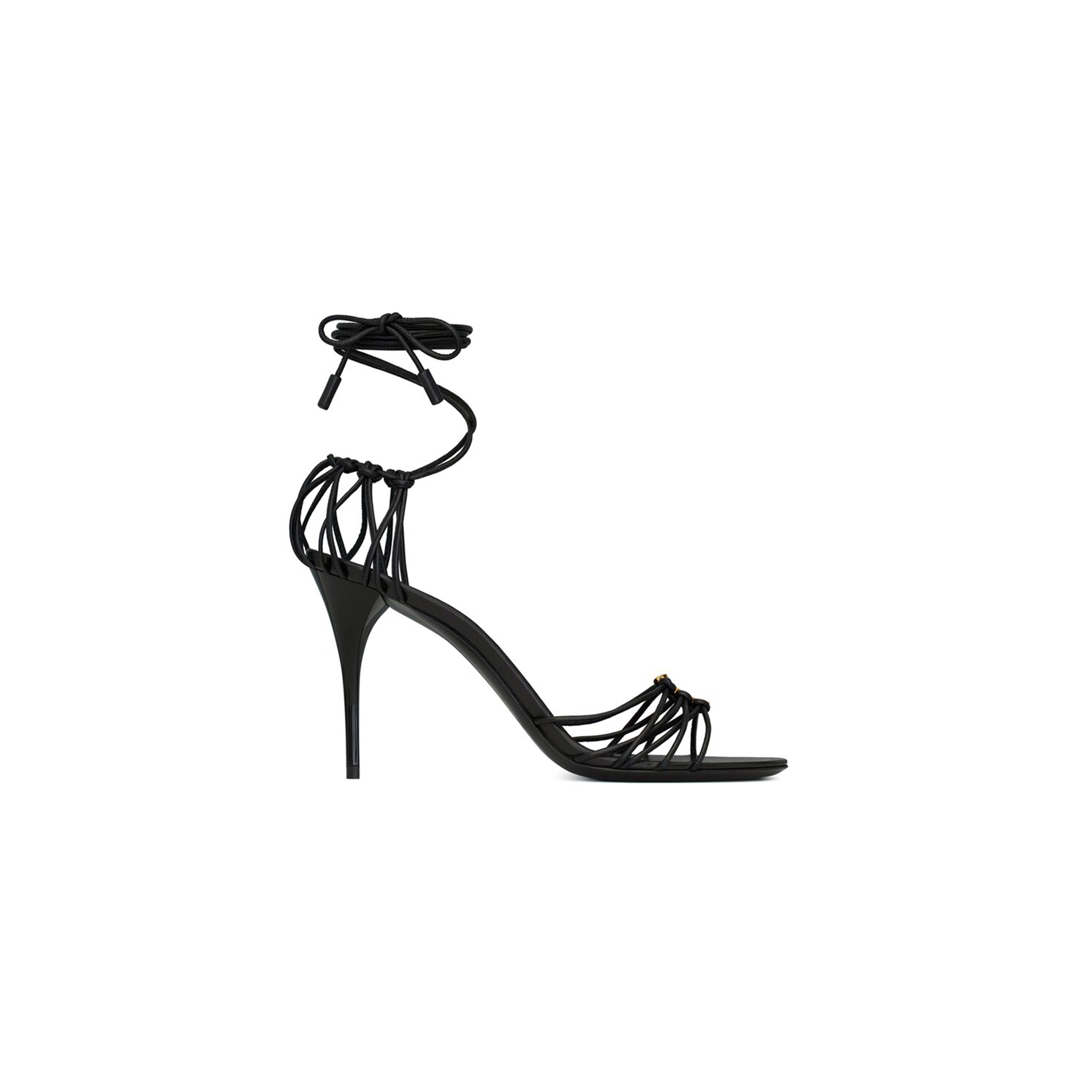 YSL BABYLONE SANDALS IN SMOOTH LEATHER 7857061N8001000